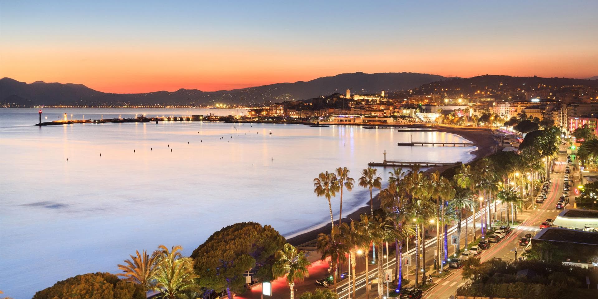 La baie de Cannes et la Croisette